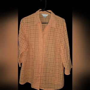 Orange Plaid Allison Daley Shirt